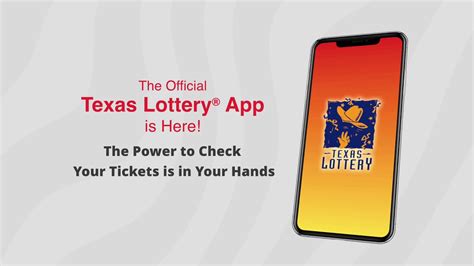 Texas lottery scanner app - The official Texas Lottery® app is here! Now you can scan your lottery tickets to check for winners, get jackpot updates, save your lucky numbers and more. Features include: • Scan the barcode on your draw game and scratch tickets for winning status. • Pick and save your lucky numbers and create a play. • Get updates on current jackpot ... 